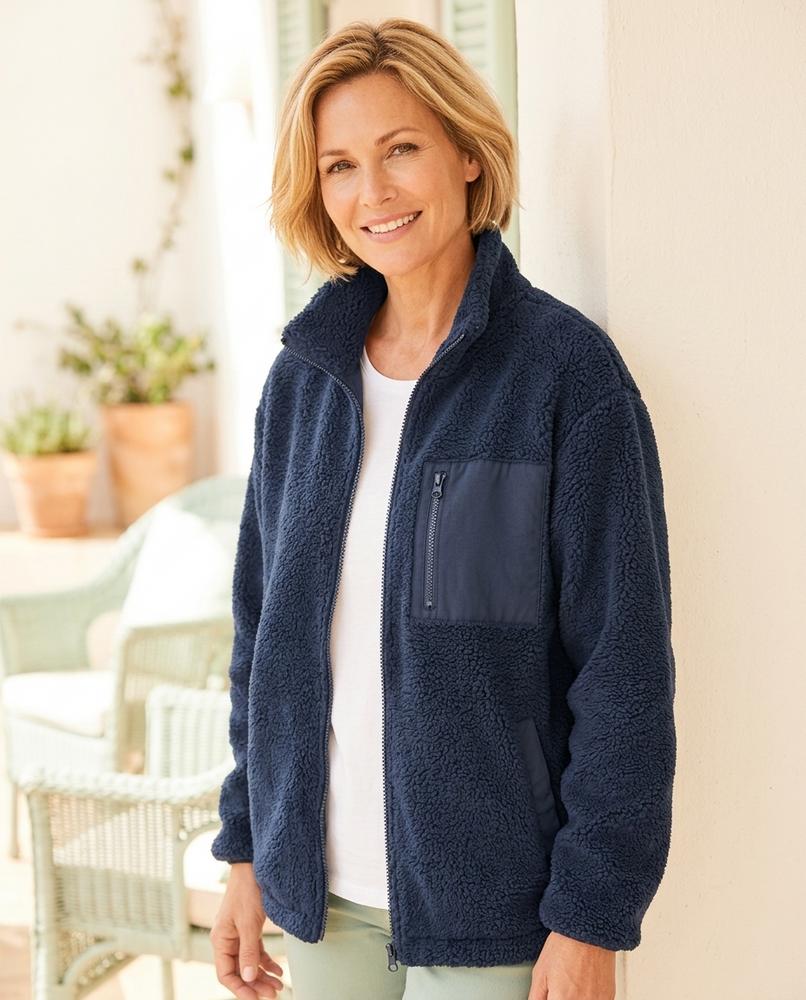 ExpressOutlet24 - Zekar | Fleece Zip-Up Jacket Women