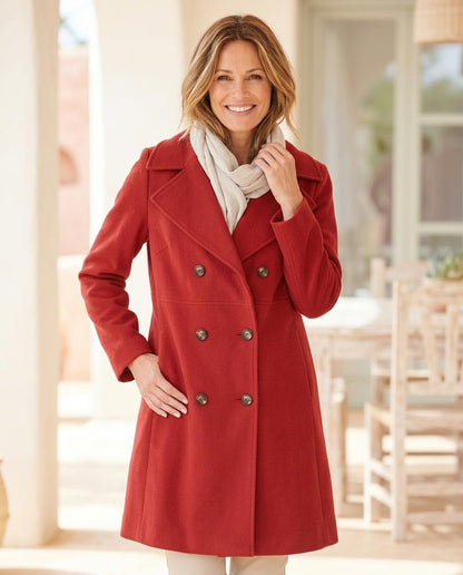 ExpressOutlet24 - Zamin | Double-Breasted Straight-Cut Coat Women