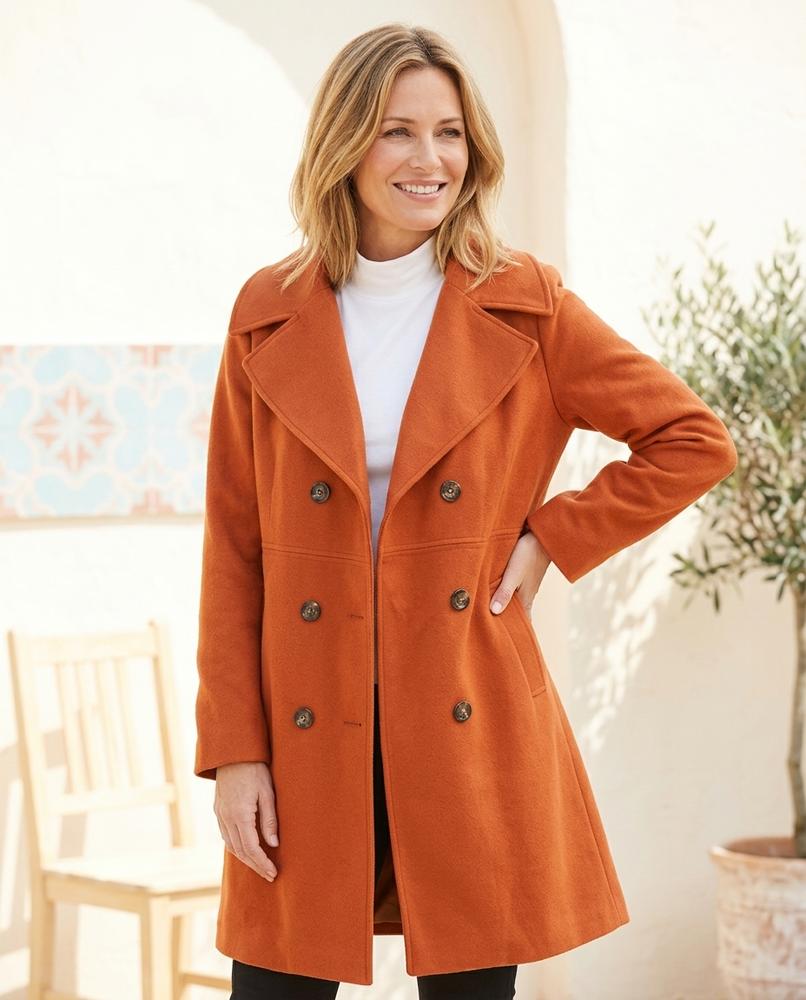 ExpressOutlet24 - Zamin | Double-Breasted Straight-Cut Coat Women