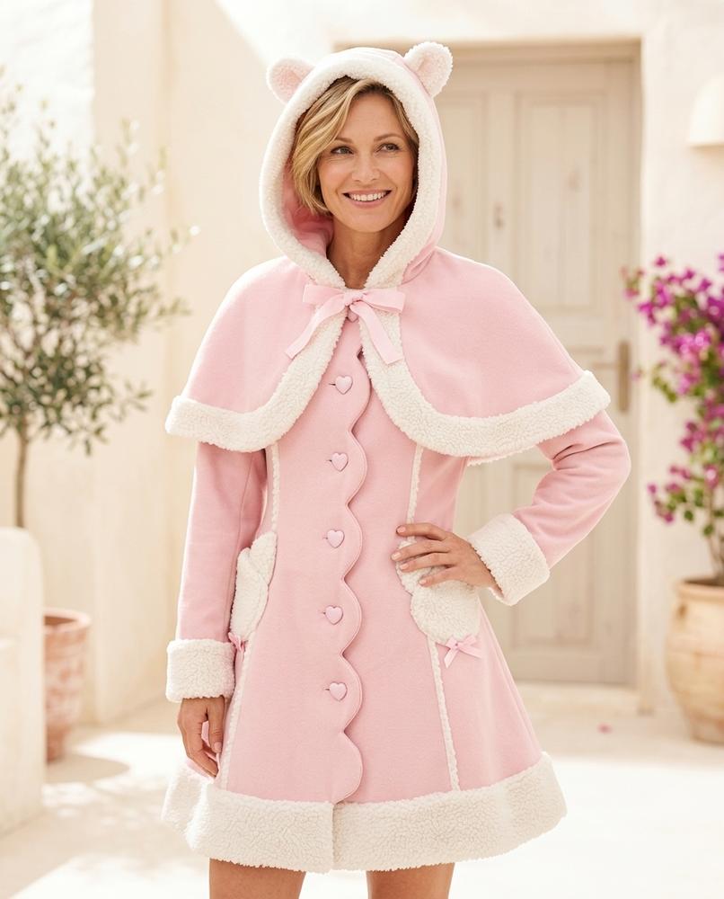 ExpressOutlet24 - Miven | Hooded Sherpa-Trimmed Coat Women