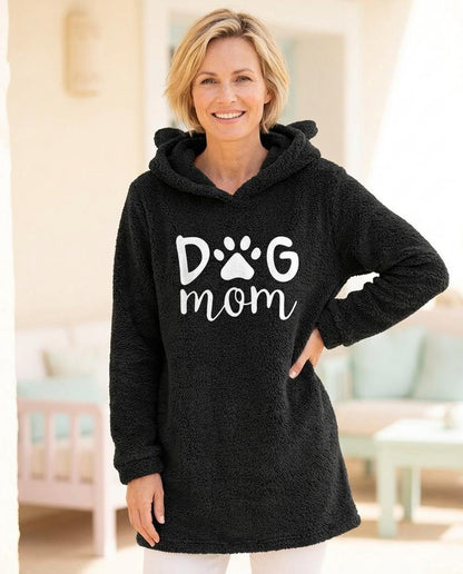 ExpressOutlet24 - Novan | Plush Graphic Hoodie Women