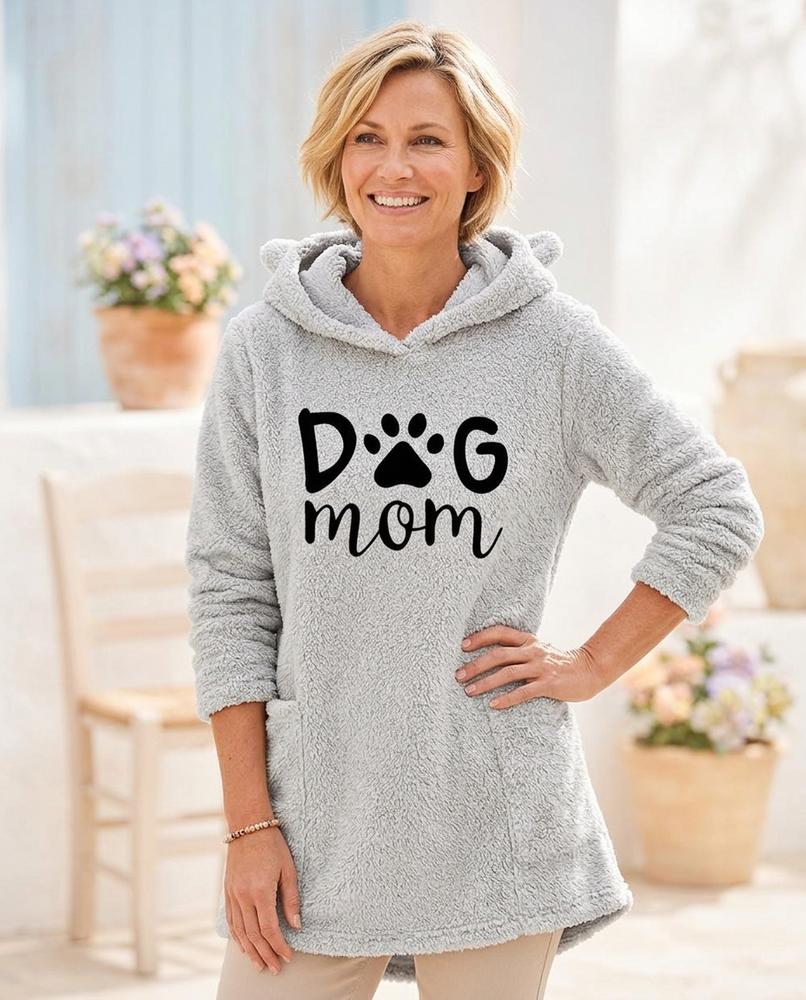 ExpressOutlet24 - Novan | Plush Graphic Hoodie Women