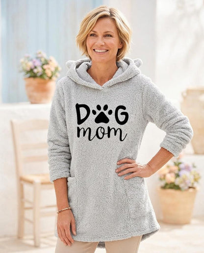 ExpressOutlet24 - Novan | Plush Graphic Hoodie Women
