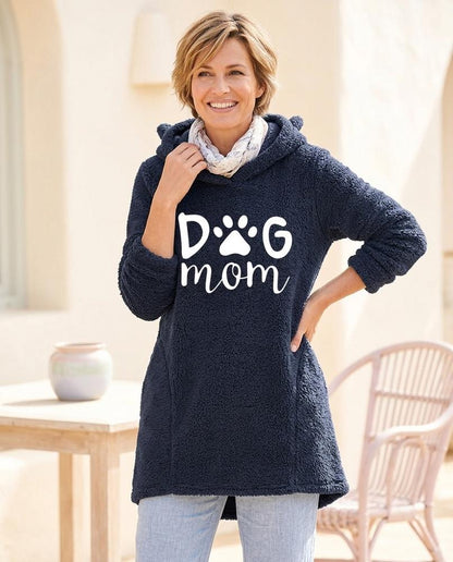 ExpressOutlet24 - Novan | Plush Graphic Hoodie Women