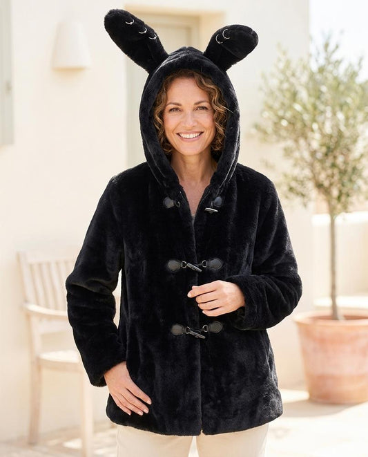 ExpressOutlet24 - Lyren | Plush Hooded Coat Women