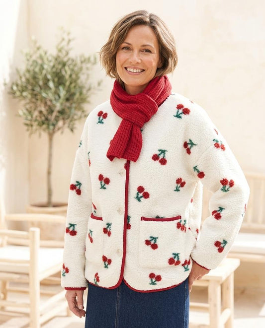 ExpressOutlet24 - Lysan | Embroidered Plush Jacket Women