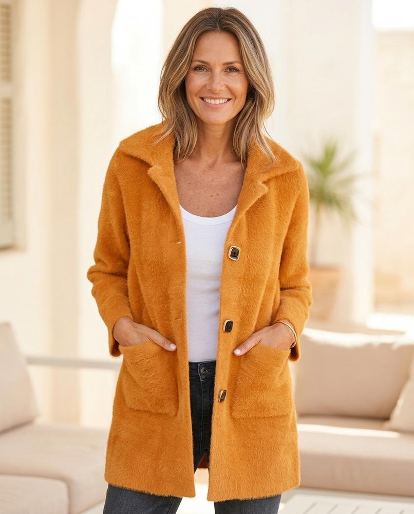 ExpressOutlet24 - Tamor | Fleece Buttoned Coat Women