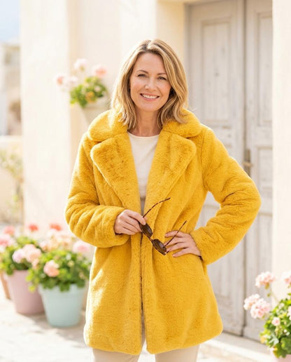 ExpressOutlet24 - Zevar | Plush Loose-Fit Coat Women