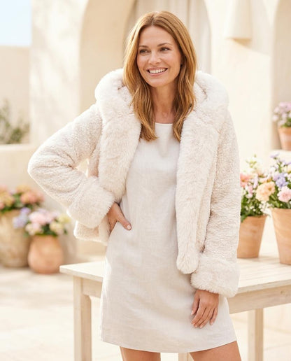 ExpressOutlet24 - Daron | Fur-Trimmed Cropped Jacket Women