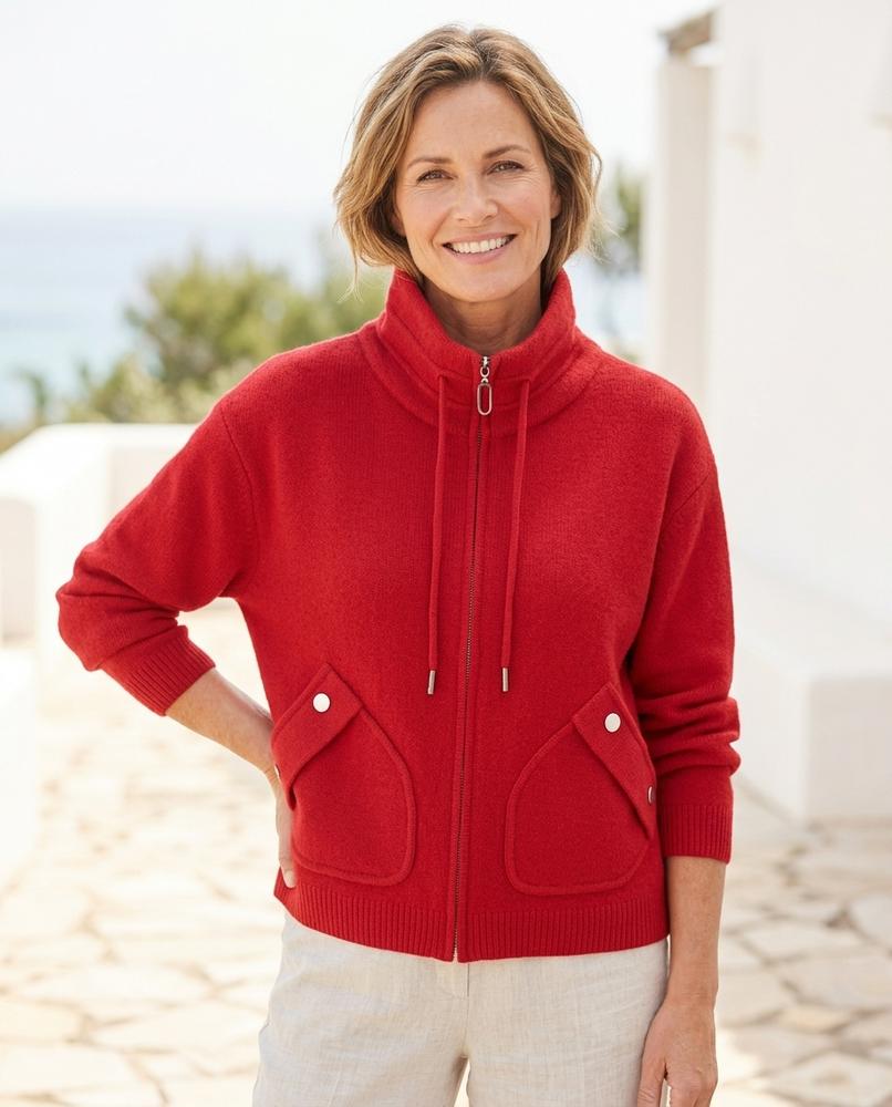 ExpressOutlet24 - Minal | Zip-Up Knit Jacket Women