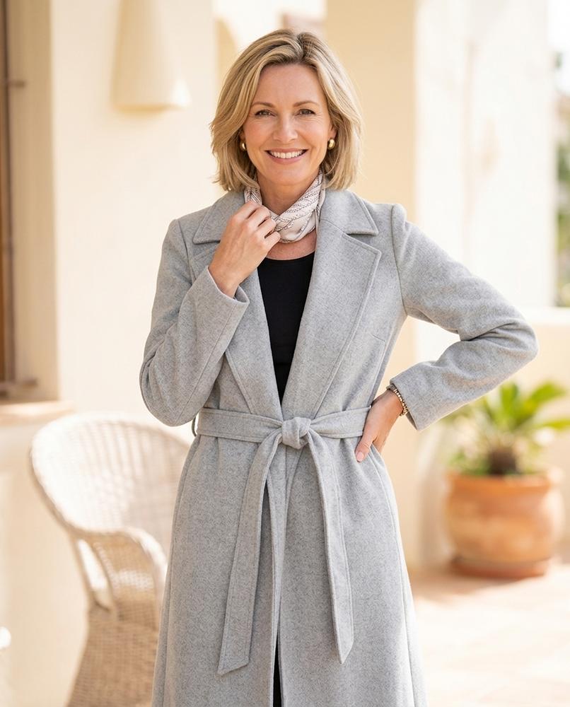 ExpressOutlet24 - Zesev | Tailored Belted Coat Women