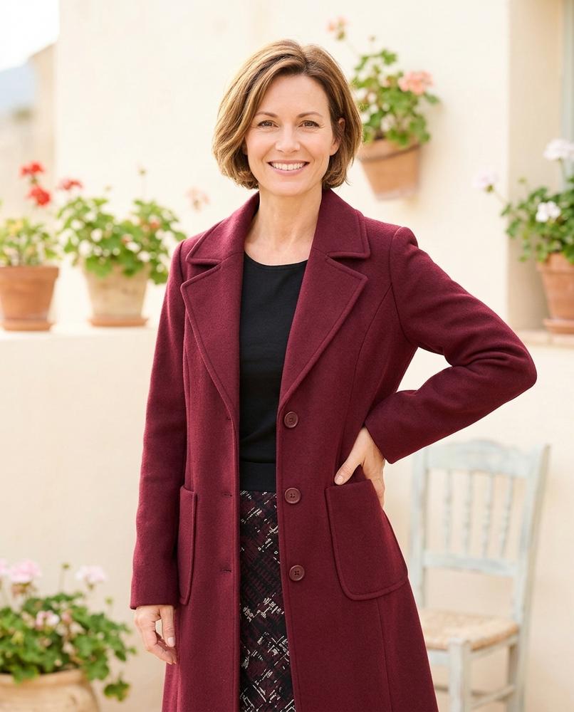 ExpressOutlet24 - Eavit | Single-Breasted Tailored Coat Women