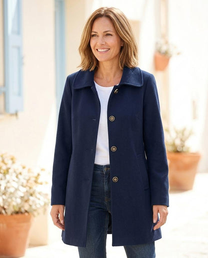 ExpressOutlet24 - Vazor | Single-Breasted Felted Coat Women