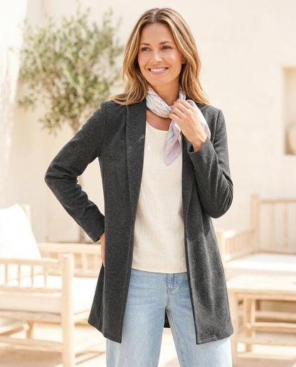 ExpressOutlet24 - Lunem | Open-Front Textured Coat Women
