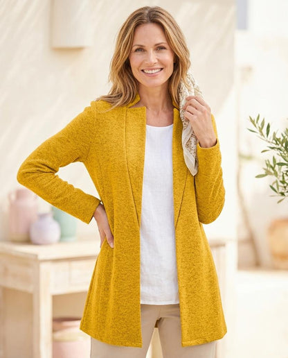 ExpressOutlet24 - Lunem | Open-Front Textured Coat Women