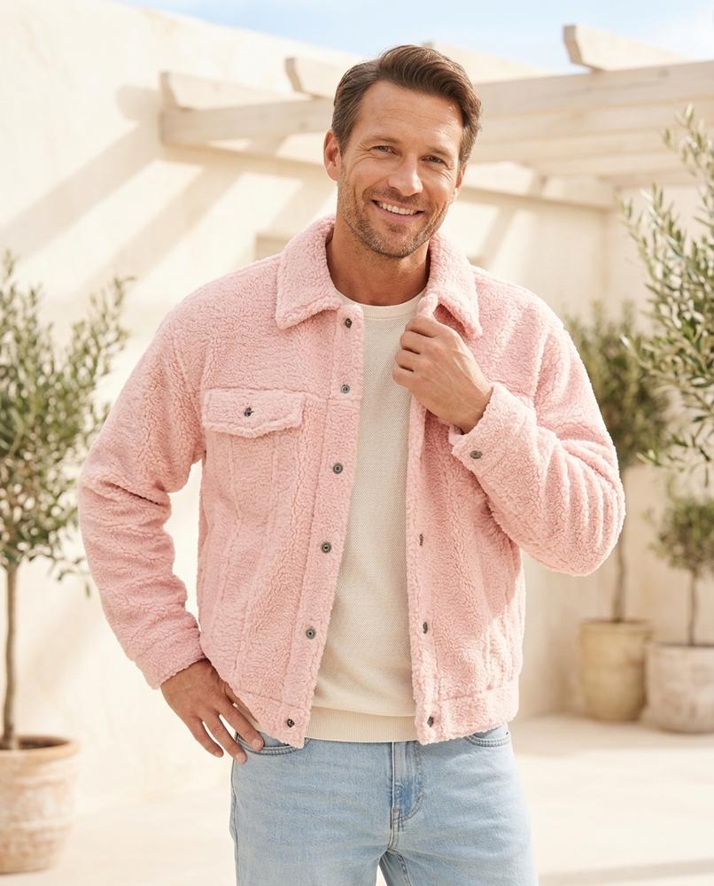 ExpressOutlet24 - Cokil | Sherpa Button-Up Jacket Men