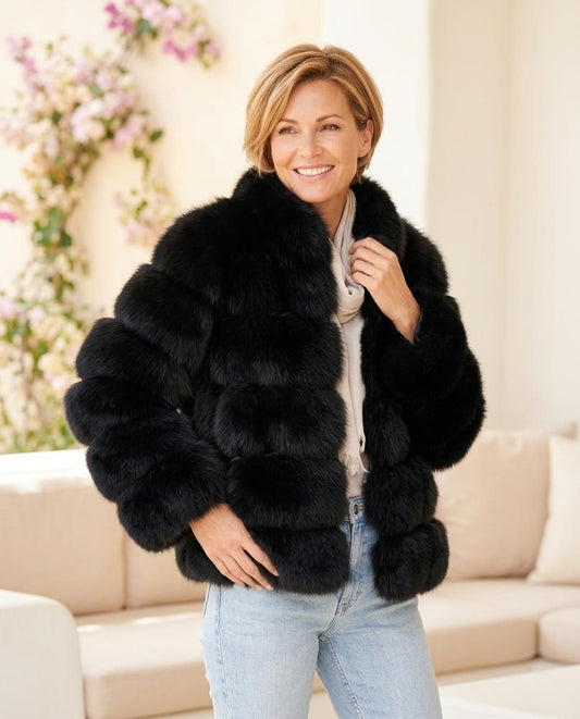 ExpressOutlet24 - Luviv | Faux Fur Paneled Jacket Women
