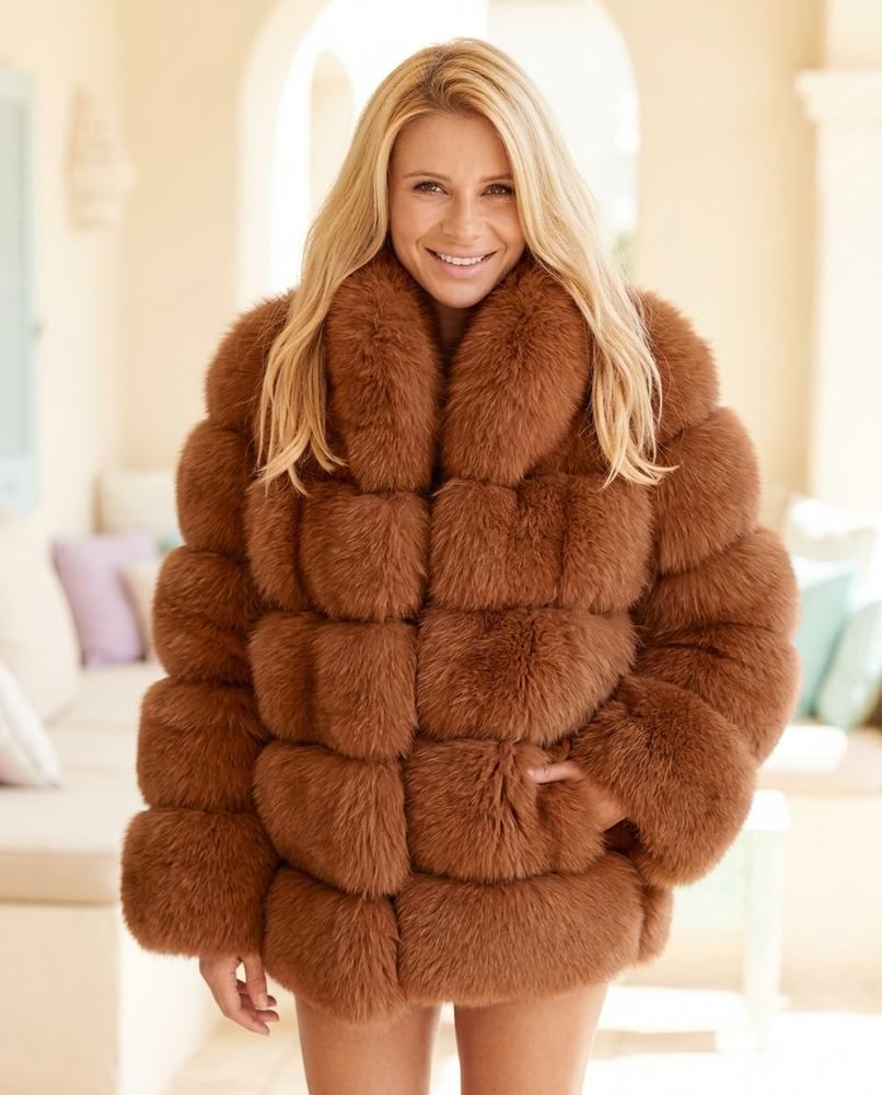 ExpressOutlet24 - Luviv | Faux Fur Paneled Jacket Women