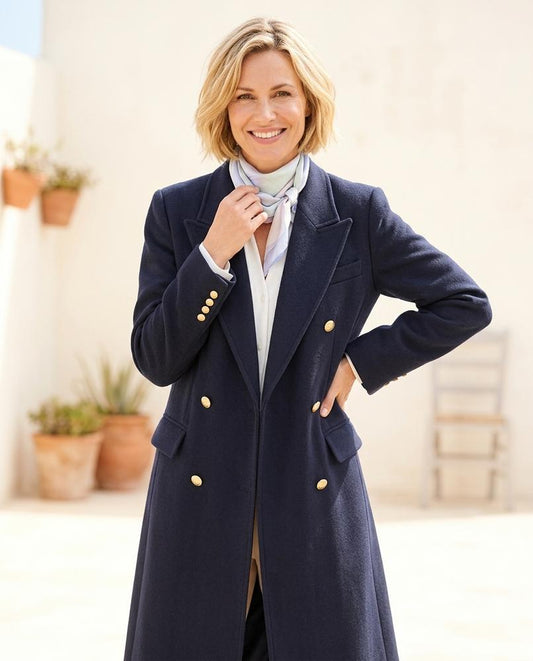 ExpressOutlet24 - Lotur | Double-Breasted Longline Coat Women