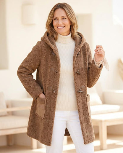 ExpressOutlet24 - Tolod | Hooded Fleece Coat Women
