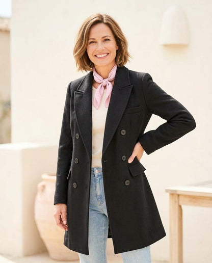 ExpressOutlet24 - Aobir | Double-Breasted Tailored Coat Women