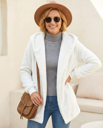 ExpressOutlet24 - Yozur | Teddy Open-Front Jacket Women