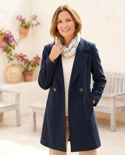ExpressOutlet24 - Yepan | Tailored Notched Lapel Coat Women