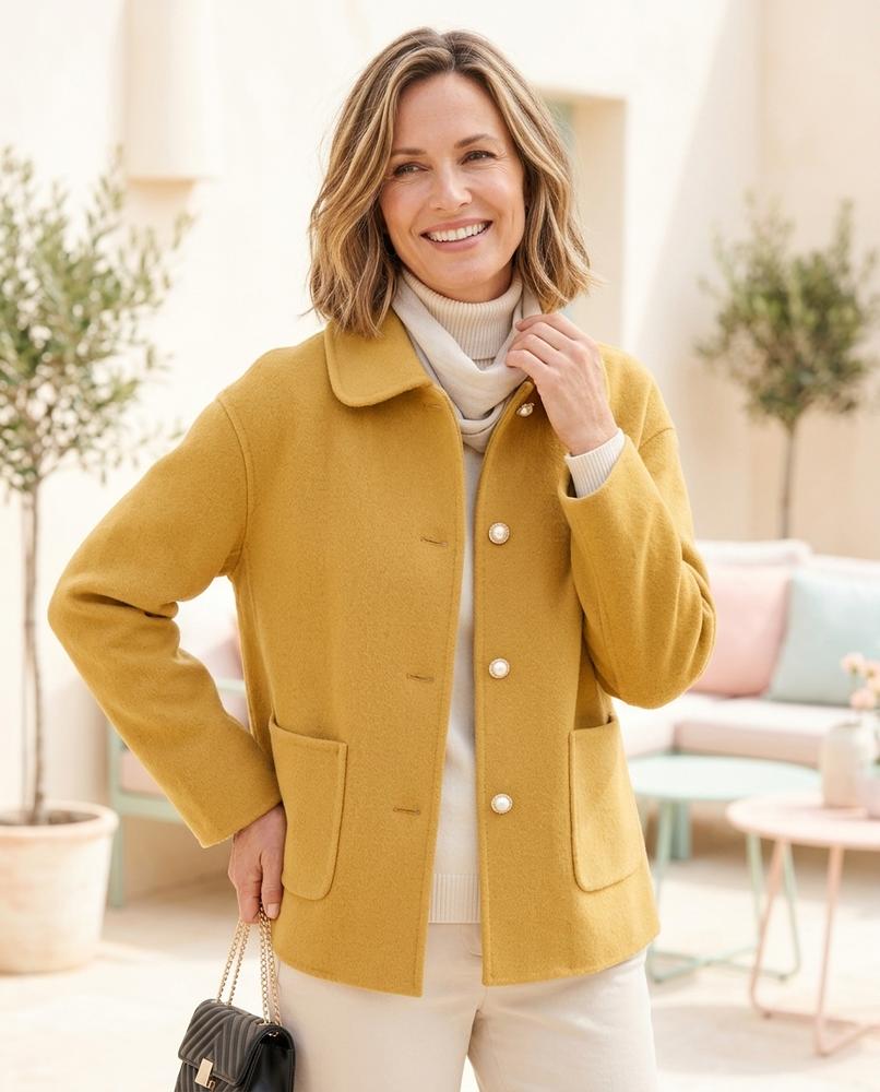 ExpressOutlet24 - Legik | Felted Collarless Jacket Women