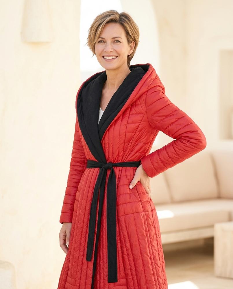ExpressOutlet24 - Lizan | Quilted Wrap Coat Women