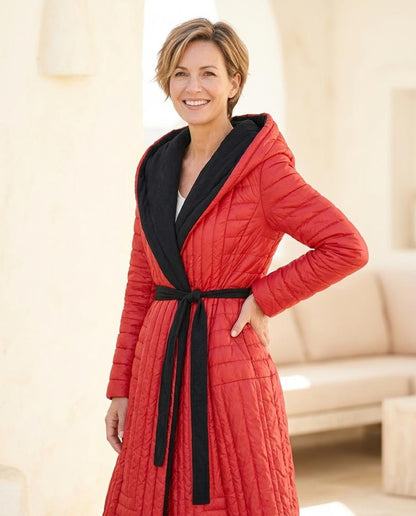 ExpressOutlet24 - Lizan | Quilted Wrap Coat Women