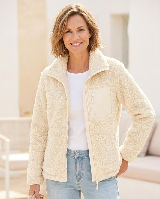 ExpressOutlet24 - Setur | Zip-Up Teddy Fleece Jacket Women