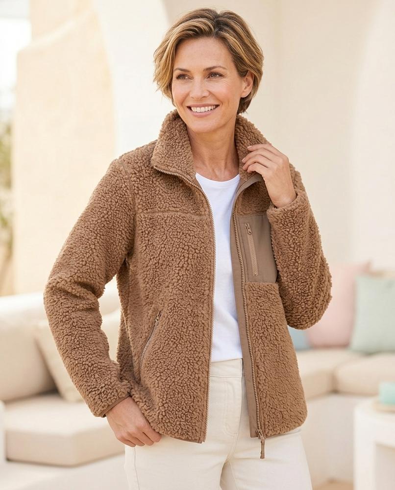 ExpressOutlet24 - Setur | Zip-Up Teddy Fleece Jacket Women