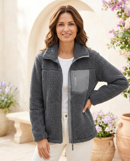 ExpressOutlet24 - Setur | Zip-Up Teddy Fleece Jacket Women