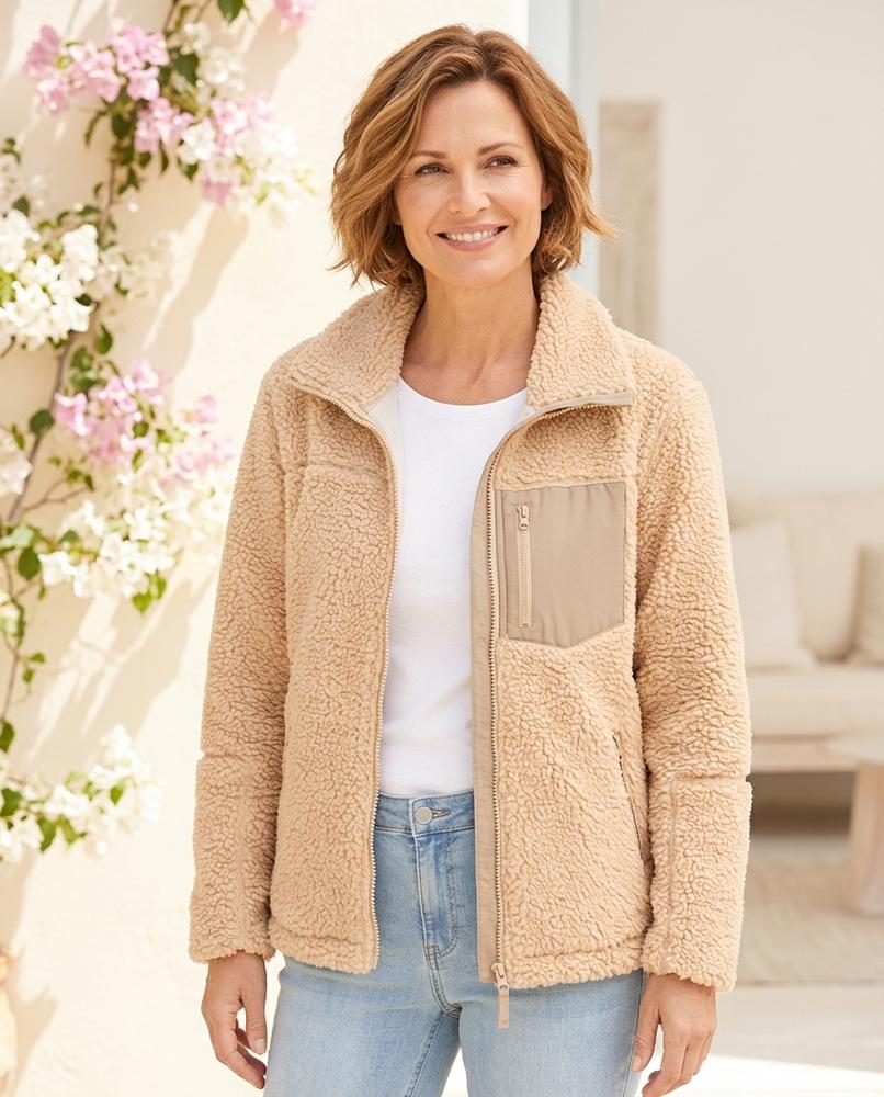 ExpressOutlet24 - Setur | Zip-Up Teddy Fleece Jacket Women