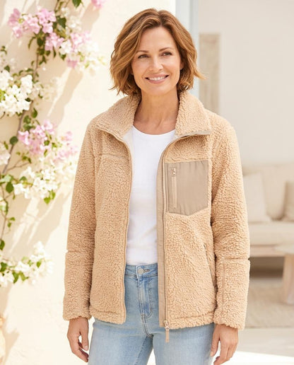ExpressOutlet24 - Setur | Zip-Up Teddy Fleece Jacket Women