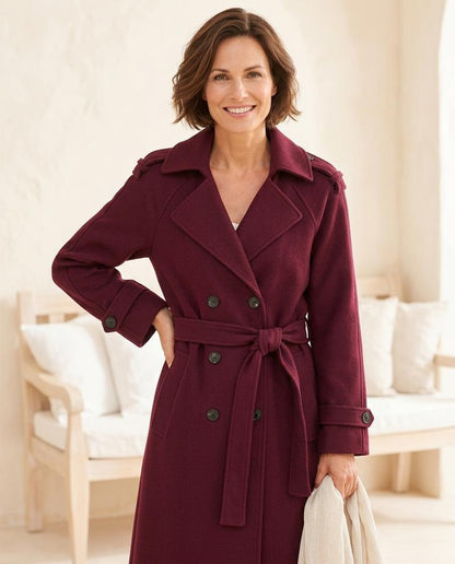 ExpressOutlet24 - Tifuk | Double-Breasted Belted Coat Women