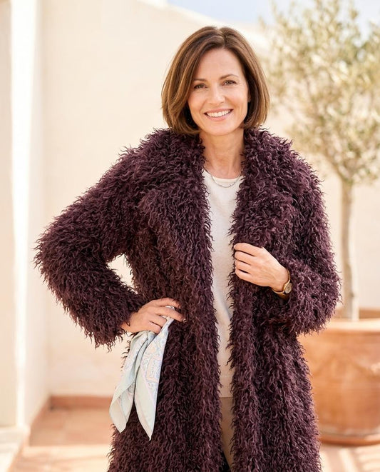 ExpressOutlet24 - Lonim | Shaggy Open-Front Coat Women
