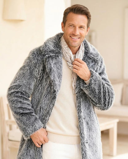 ExpressOutlet24 - Cikot | Faux Fur Longline Coat Women
