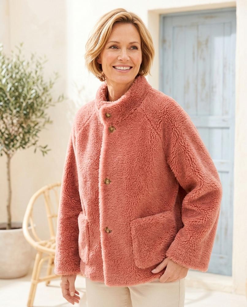 ExpressOutlet24 - Yefim | Fleece Buttoned Jacket Women