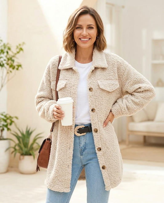 ExpressOutlet24 - Vazem | Textured Collared Jacket Women