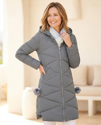 ExpressOutlet24 - Komid | Quilted Hooded Coat Women