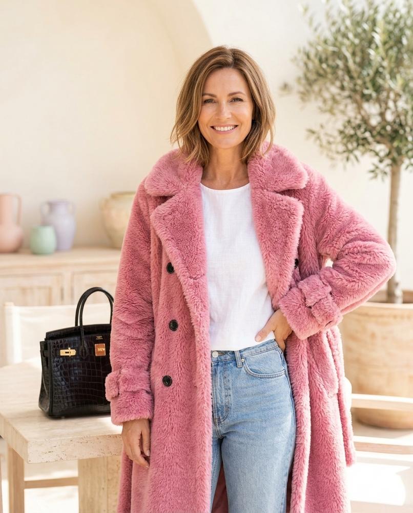 ExpressOutlet24 - Nikal | Double-Breasted Belted Coat Women
