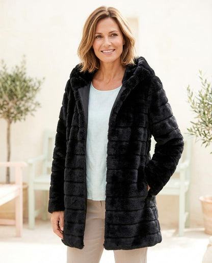 ExpressOutlet24 - Curik | Hooded Faux Fur Coat Women