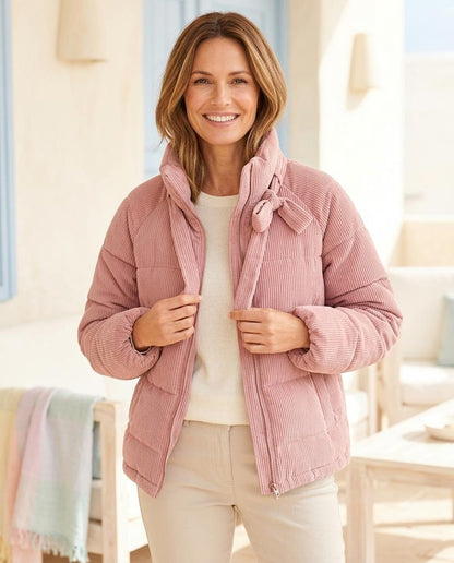 ExpressOutlet24 - Aarom | Padded Corduroy Jacket Women