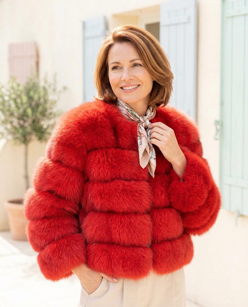 ExpressOutlet24 - Lolil | Tiered Faux Fur Jacket Women