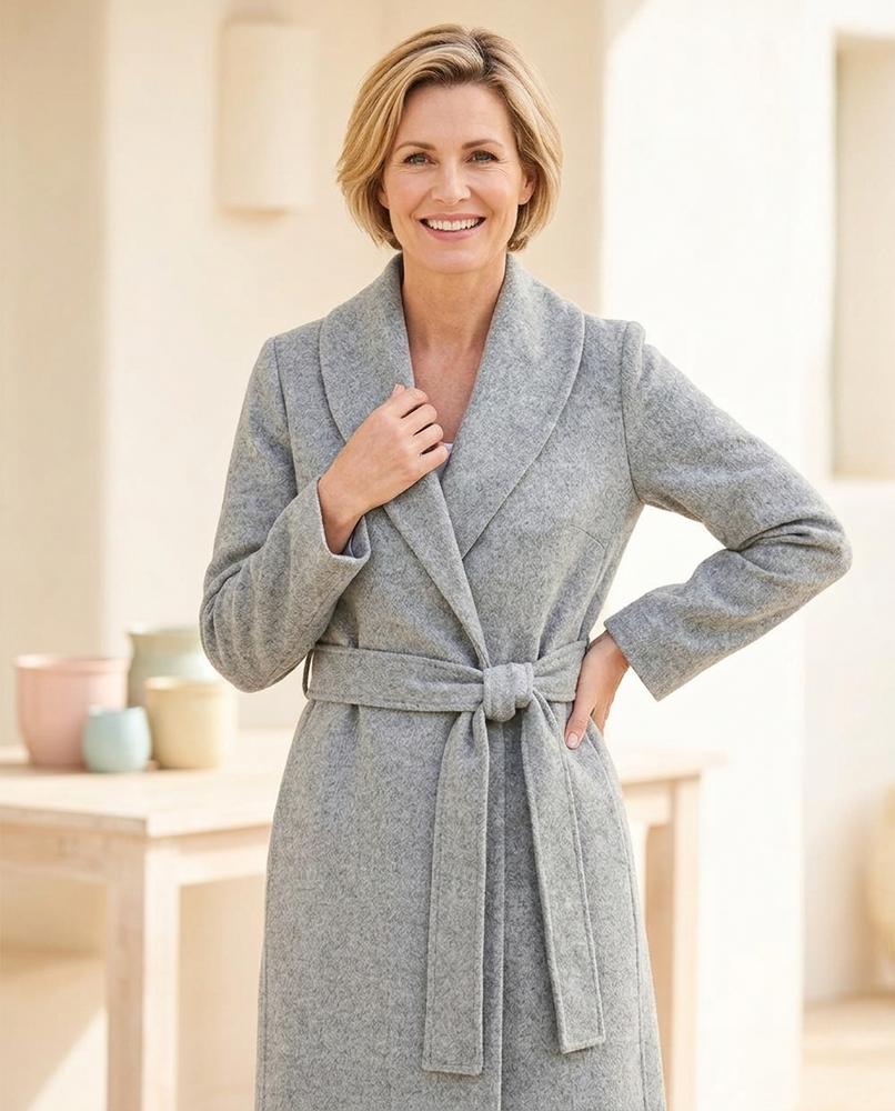 ExpressOutlet24 - Vuren | Belted Wool Coat Women