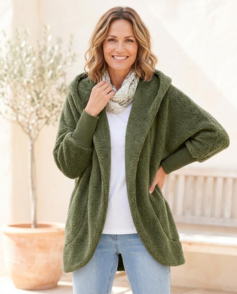 ExpressOutlet24 - Vawat | Hooded Open-Front Cardigan Women