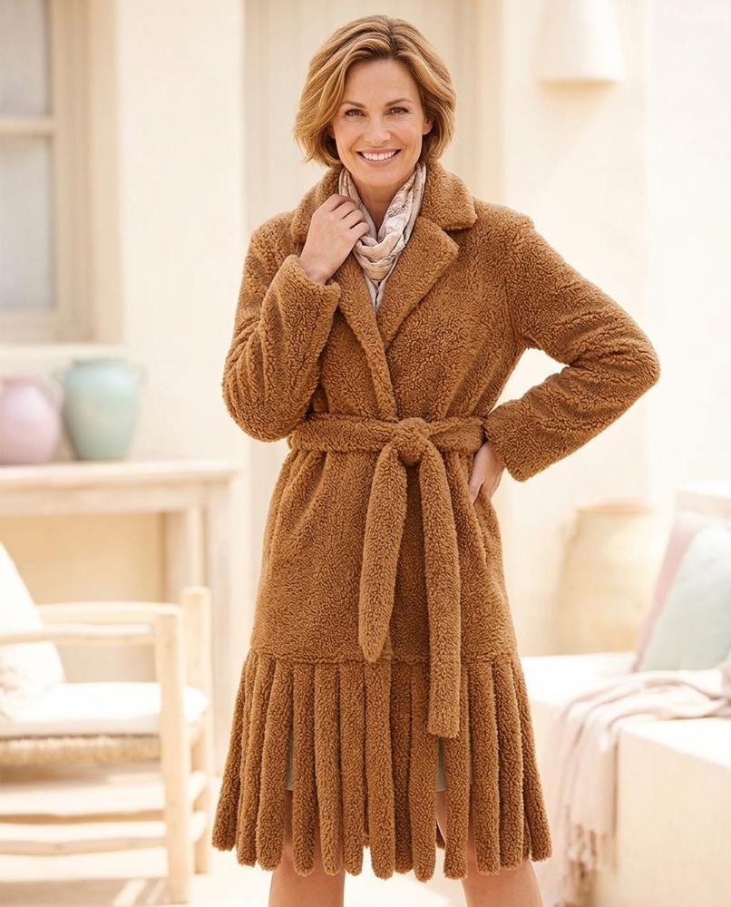 ExpressOutlet24 - Lemev | Belted Textured Coat Women