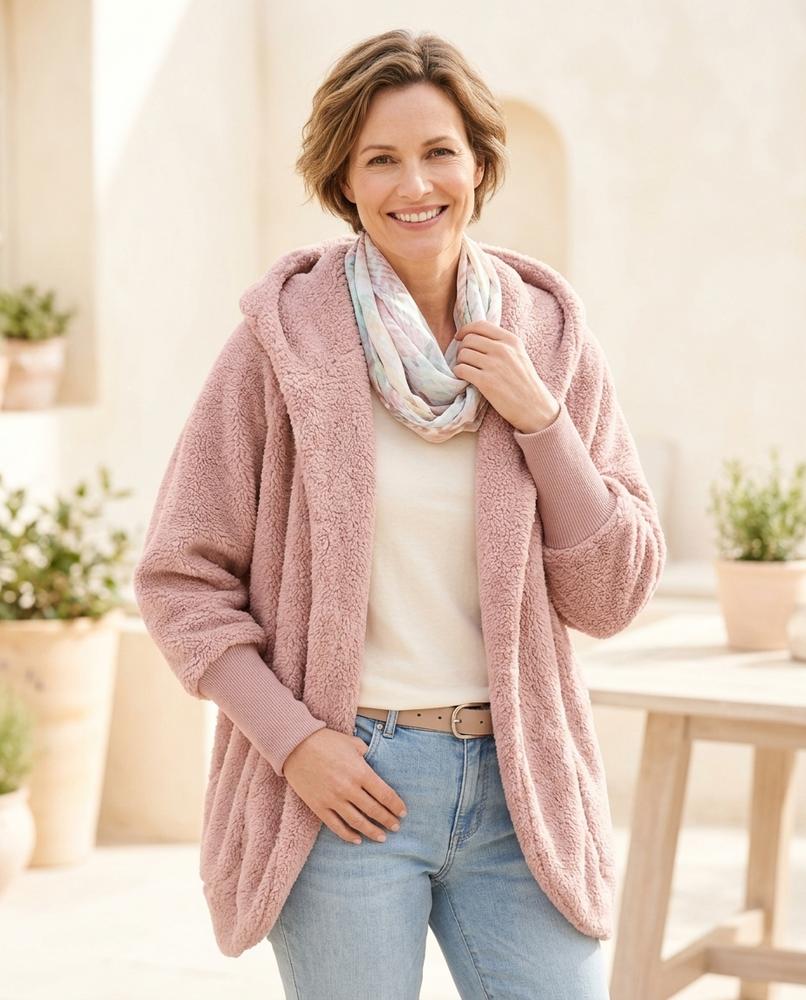 ExpressOutlet24 - Vawat | Hooded Open-Front Cardigan Women
