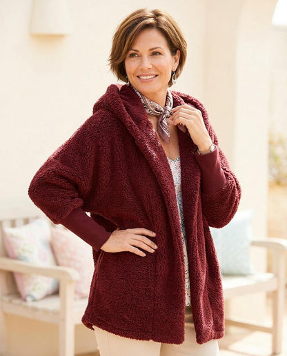 ExpressOutlet24 - Vawat | Hooded Open-Front Cardigan Women